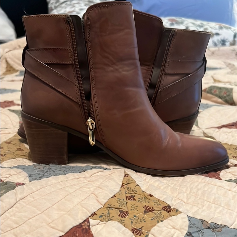 Sam Edelman Sz 10 Women's Brown Leather Ankle Boots